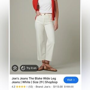 Joe’s Jeans the Blake Jean in Cream